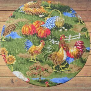 Kitchenaid Bowl Cover, Reversible Sunflowers and Chicken Mixer Bowl Cover